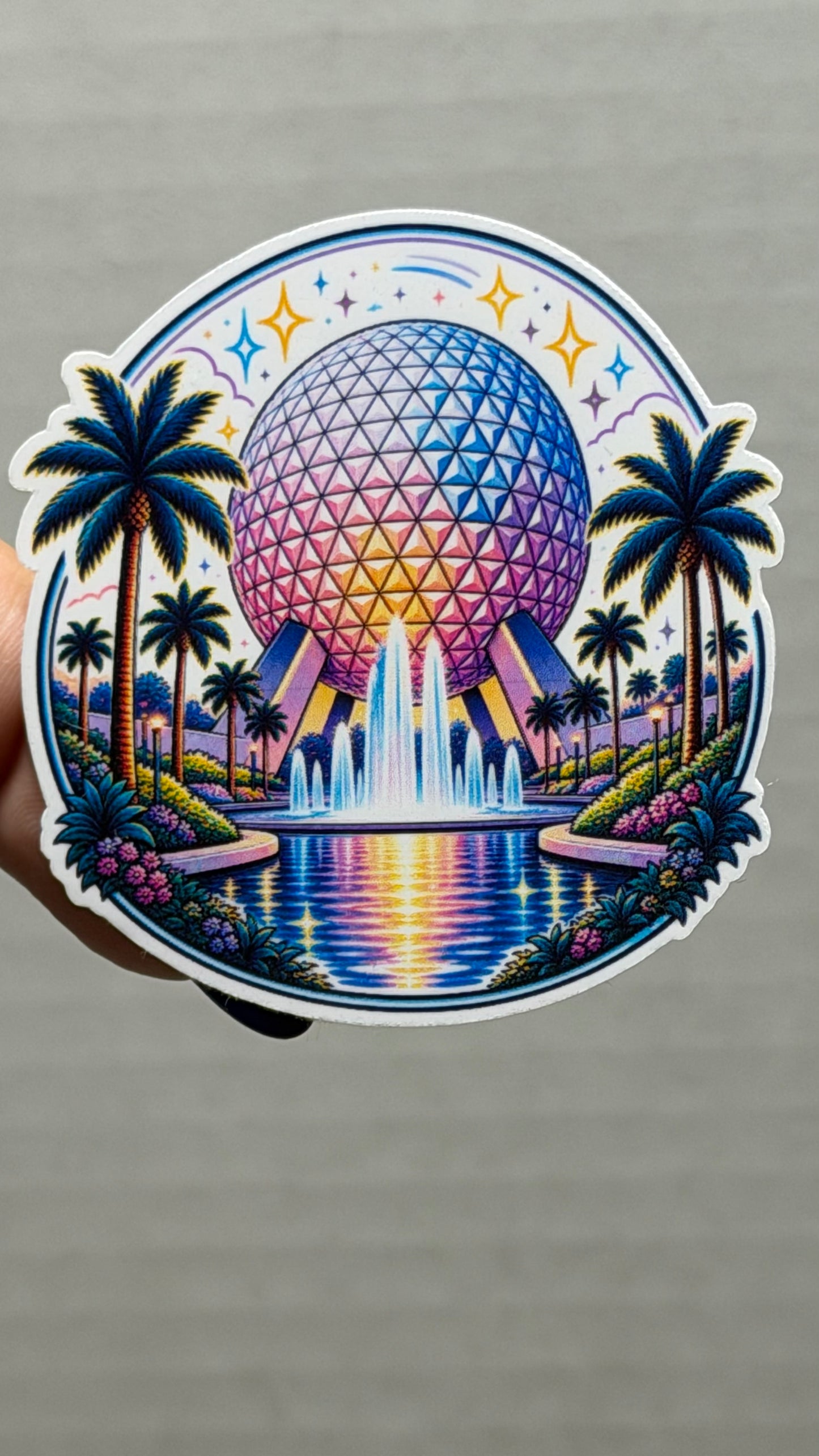 Future World Glow Sticker