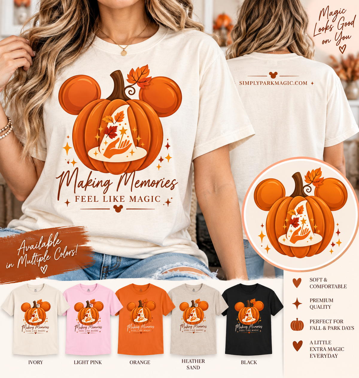 Autumn Magic Pumpkin Shirt