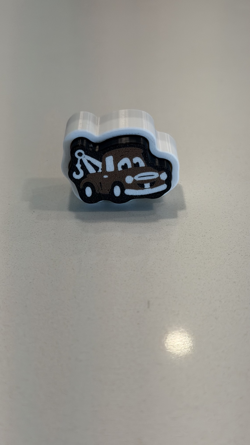 Rusty Tow Truck 3D Printed Clicker