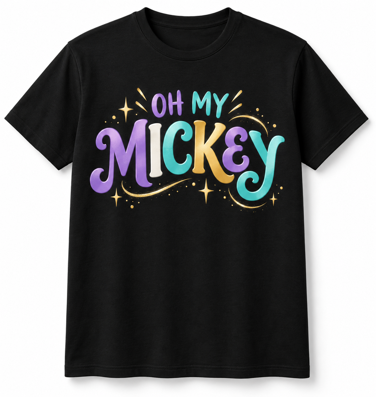 Oh My Mickey Colorful Graphic Shirt